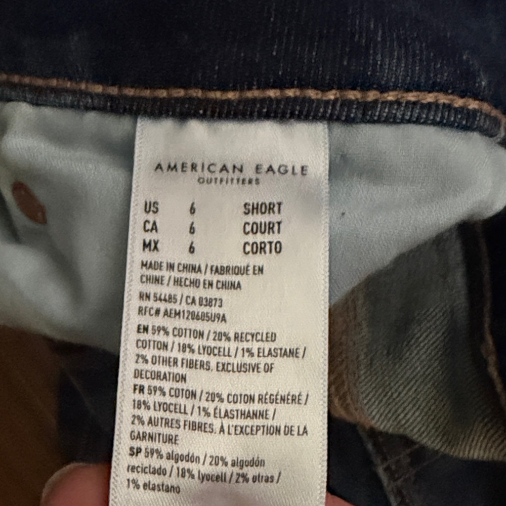 American Eagle Outfitters Dark Blue Flare Jeans - Picture 3 of 4